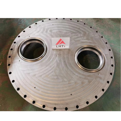Guter Preis Chemischer metallurgischer Titanblindflansch mit Kanal Shell Chamber UNS 32750 Online