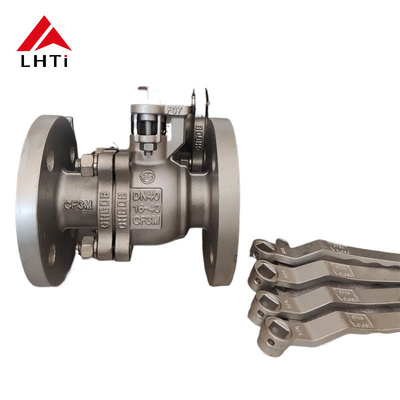 Guter Preis ASME Gr5 Gr7 Zweiwege-Kugelventil Titan-Industrie-Kugelventil Hochdruck-Auslassventil Online